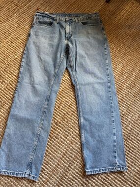 ⚜️ LEVIS 559 RELAXED STRAIGHT MENS JEANS 34x30 LIGHT WASH BLUE DENIM ⚜️